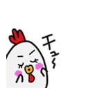 とってもかわいいニワトリ（個別スタンプ：6）