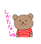 Bear border shirt（個別スタンプ：4）