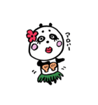 まろ眉毛のパンダさん（個別スタンプ：3）
