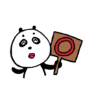まろ眉毛のパンダさん（個別スタンプ：5）