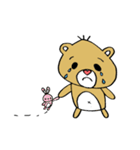 ノノくまさんの仲良しスタンプ（個別スタンプ：1）