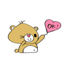 ノノくまさんの仲良しスタンプ（個別スタンプ：7）