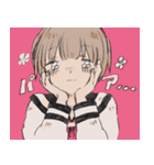 セーラー服中毒とカニさん（個別スタンプ：19）