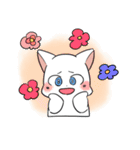 しろにゃんこ～～（個別スタンプ：17）