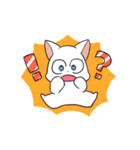 しろにゃんこ～～（個別スタンプ：33）