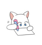 しろにゃんこ～～（個別スタンプ：36）
