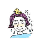 teenager's bangs（個別スタンプ：34）