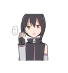 青い子と狼少年と保護者（個別スタンプ：11）