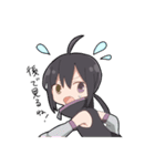 青い子と狼少年と保護者（個別スタンプ：24）