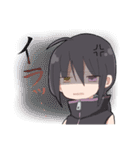 青い子と狼少年と保護者（個別スタンプ：29）