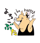 ポップなアニマルスタンプ。（個別スタンプ：4）