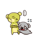 Koala and Green Bear（個別スタンプ：9）