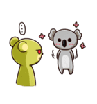 Koala and Green Bear（個別スタンプ：17）