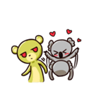 Koala and Green Bear（個別スタンプ：38）