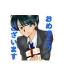 男子高校生三人組（個別スタンプ：18）