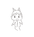 everyday life 1 of Little Fox ghost（個別スタンプ：1）