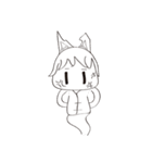 everyday life 1 of Little Fox ghost（個別スタンプ：2）