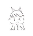 everyday life 1 of Little Fox ghost（個別スタンプ：7）
