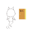 everyday life 1 of Little Fox ghost（個別スタンプ：30）