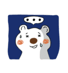 White bear coming（個別スタンプ：18）