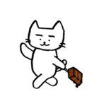白猫のねこ丸 2（個別スタンプ：1）