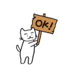 白猫のねこ丸 2（個別スタンプ：37）