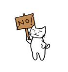 白猫のねこ丸 2（個別スタンプ：38）