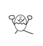 EGG BRO DISAPPEAR(transparent)（個別スタンプ：3）