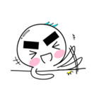 of bushy eyebrows person（個別スタンプ：35）
