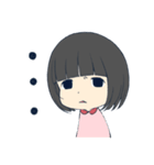 ぱっつん女の子（個別スタンプ：1）