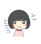 ぱっつん女の子（個別スタンプ：3）