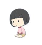 ぱっつん女の子（個別スタンプ：18）