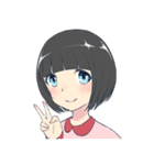 ぱっつん女の子（個別スタンプ：40）