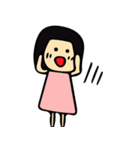 天使とデビルちゃんと女の子（個別スタンプ：3）