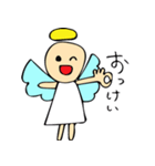 天使とデビルちゃんと女の子（個別スタンプ：9）