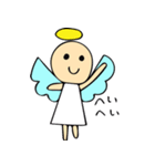 天使とデビルちゃんと女の子（個別スタンプ：10）