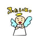 天使とデビルちゃんと女の子（個別スタンプ：37）