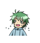 Green hair boy in life（個別スタンプ：25）