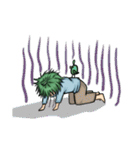 Green hair boy in life（個別スタンプ：27）
