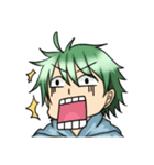 Green hair boy in life（個別スタンプ：29）