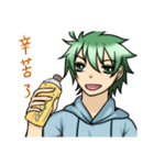 Green hair boy in life（個別スタンプ：37）