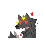 black Wolf and Blue Lion（個別スタンプ：1）