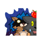 black Wolf and Blue Lion（個別スタンプ：2）