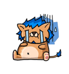 black Wolf and Blue Lion（個別スタンプ：3）