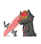 black Wolf and Blue Lion（個別スタンプ：7）