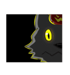 black Wolf and Blue Lion（個別スタンプ：9）