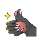 black Wolf and Blue Lion（個別スタンプ：10）