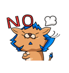 black Wolf and Blue Lion（個別スタンプ：12）