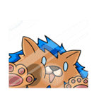 black Wolf and Blue Lion（個別スタンプ：16）