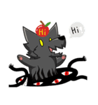 black Wolf and Blue Lion（個別スタンプ：19）